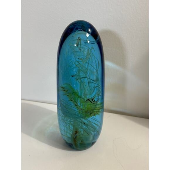 Bill Slade Studio Glass Paperweight, Bullet Series, Signed Art Glass - Picture 3 of 6